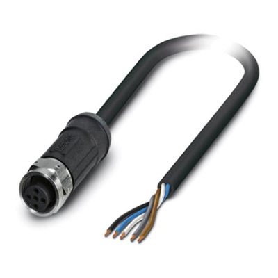 Phoenix Contact Female 5 way M12 to Sensor Actuator Cable, 2m