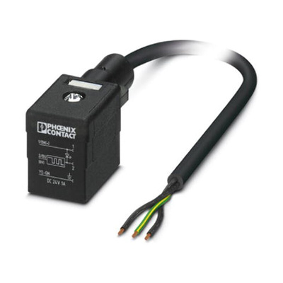 Phoenix Contact 3 way DIN 43650 Form B to Sensor Actuator Cable, 10m