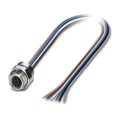 Phoenix Contact Female 6 way M8 to Sensor Actuator Cable, 500mm