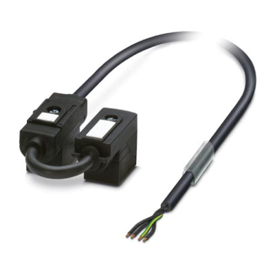 Phoenix Contact 4 way DIN 43650 Form B x 2 to Sensor Actuator Cable, 3m