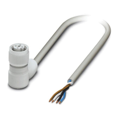 Phoenix Contact Female 4 way M12 to Sensor Actuator Cable, 3m