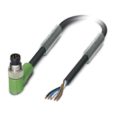 Phoenix Contact Male 5 way M8 to Sensor Actuator Cable, 3m