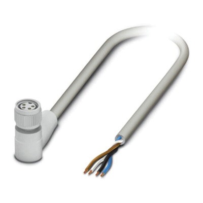 Phoenix Contact Female 4 way M8 to Sensor Actuator Cable, 5m