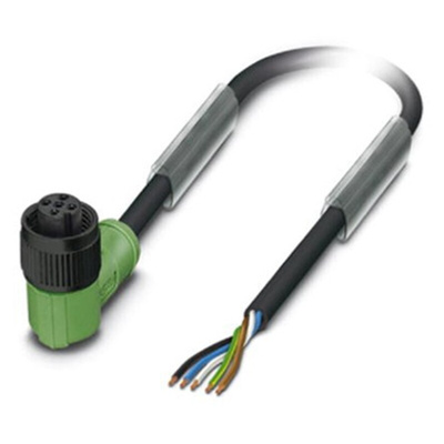 Phoenix Contact Female 5 way M12 to 5 way Unterminated Sensor Actuator Cable, 1.5m