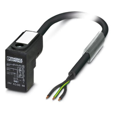 Phoenix Contact 3 way DIN 43650 Form C to 3 way Unterminated Sensor Actuator Cable, 1.5m