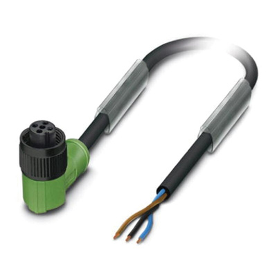 Phoenix Contact Female 3 way M12 to Sensor Actuator Cable, 1.5m