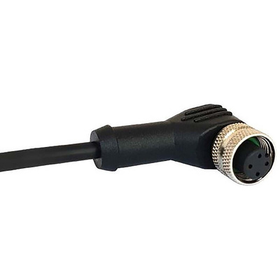 Bulgin Right Angle Female 8 way M12 to Unterminated Sensor Actuator Cable, 1m