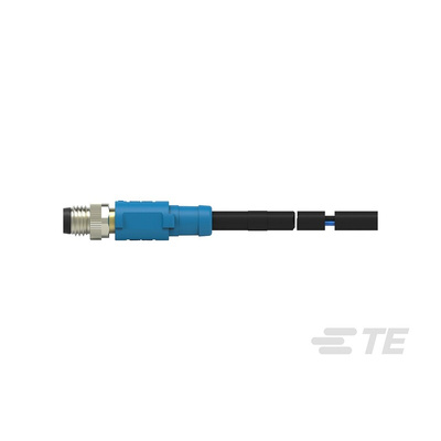 TE Connectivity Straight Male 4 way M8 to Unterminated Sensor Actuator Cable, 500mm