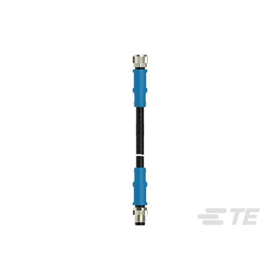 TE Connectivity Straight Female; Male 3 way M8 to Straight 3 way M8 Sensor Actuator Cable, 500mm