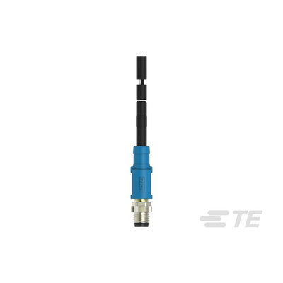 TE Connectivity Straight Male 4 way M8 to Unterminated Sensor Actuator Cable, 3m