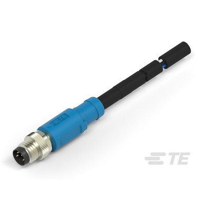 TE Connectivity Straight Male 4 way M8 to Unterminated Sensor Actuator Cable, 3m