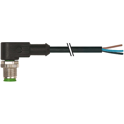 Murrelektronik Limited Right Angle Male 4 way M12 to Unterminated Sensor Actuator Cable, 1.5m