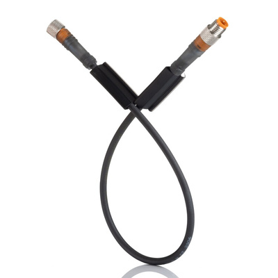 Lumberg Automation Straight Male 3 way M8 to Straight Female 3 way M8 Sensor Actuator Cable, 300mm