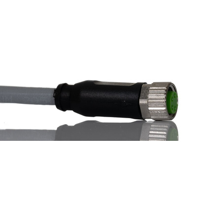 Norgren Straight Female 5 way M8 to Unterminated Sensor Actuator Cable, 1.5m