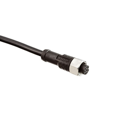 Amphenol Straight Female 5 way M12 to Unterminated Sensor Actuator Cable, 2m