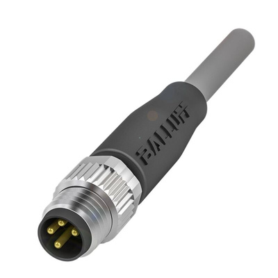 BALLUFF Straight Male M8 to Unterminated Sensor Actuator Cable, 2m