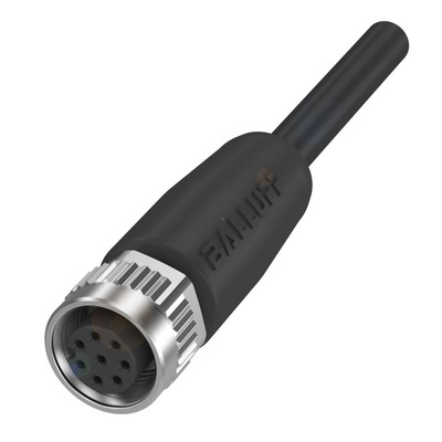 BALLUFF Straight Female M12 to Unterminated Sensor Actuator Cable, 20m