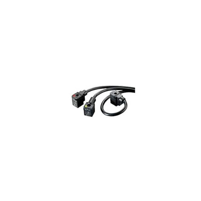 Brad from Molex Right Angle Female DIN 43650 Form A to Male Unterminated Sensor Actuator Cable, 1mm