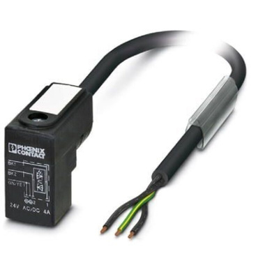 Phoenix Contact Straight DIN 43650 Form C Sensor Actuator Cable, 3m