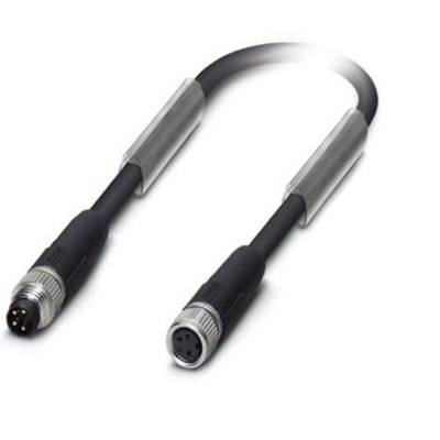 Phoenix Contact Straight Male M8 to Female M8 Bus Cable, 15m