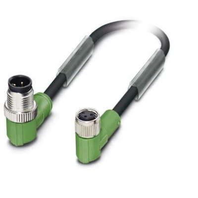 Phoenix Contact Male M12 to Female M8 Sensor Actuator Cable, 600mm
