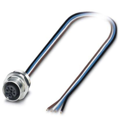 Phoenix Contact Straight Female M12 to Unterminated Sensor Actuator Cable, 1m
