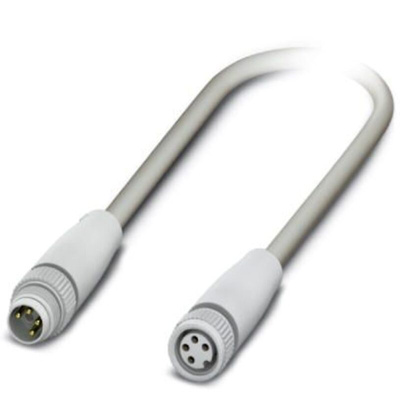 Phoenix Contact Straight Male M8 to Female M8 Sensor Actuator Cable, 600mm