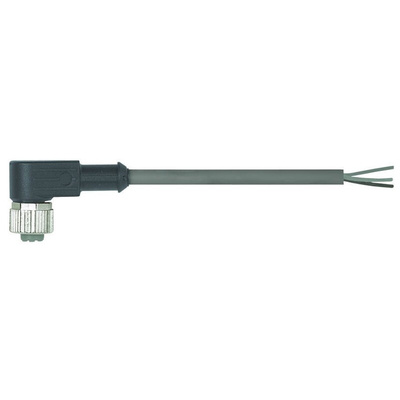 Harting Female 4 way M12 to Unterminated Sensor Actuator Cable, 10m
