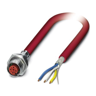 Phoenix Contact Female 4 way M12 to Sensor Actuator Cable, 2m