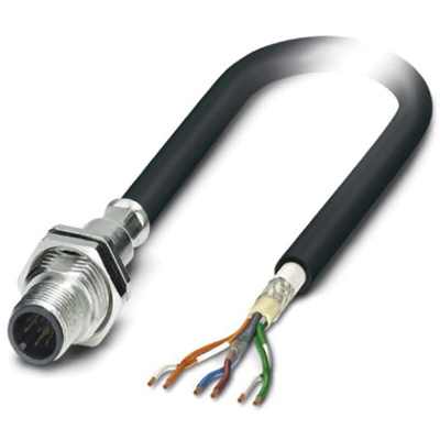 Phoenix Contact Male 6 way M12 to Sensor Actuator Cable, 5m