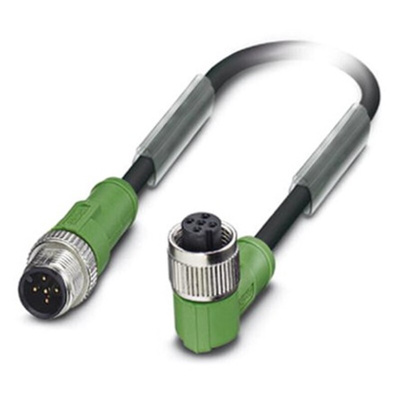Phoenix Contact Male 5 way M12 to Female 5 way M12 Sensor Actuator Cable, 1.5m