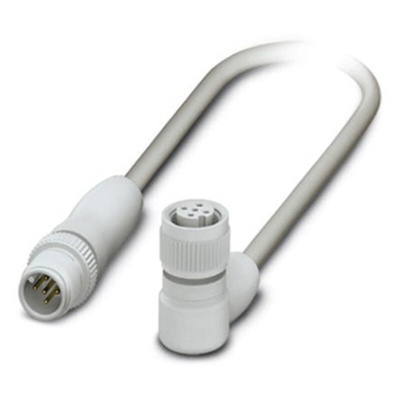 Phoenix Contact Male 5 way M12 to Female 5 way M12 Sensor Actuator Cable, 1.5m
