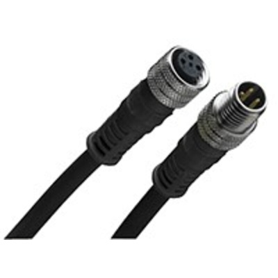 Brad from Molex Straight Female 4 way M12 to Straight Male 4 way M12 Sensor Actuator Cable, 600mm
