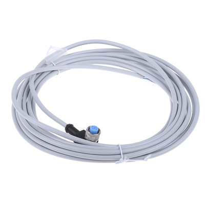Sick Right Angle Female 4 way M12 to 4 way Unterminated Sensor Actuator Cable, 5m