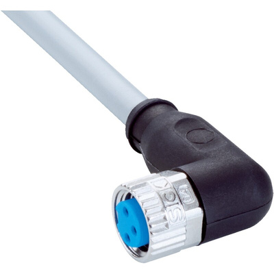 Sick Right Angle Female 3 way M8 to 3 way Unterminated Sensor Actuator Cable, 5m