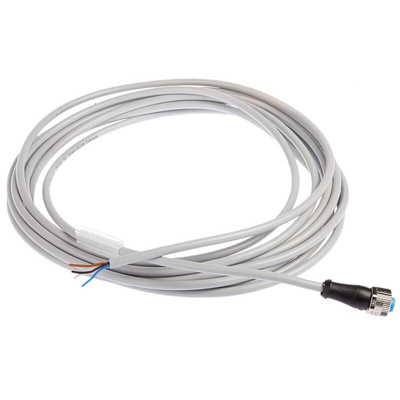 Sick Straight Female 4 way M12 to 4 way Unterminated Sensor Actuator Cable, 5m