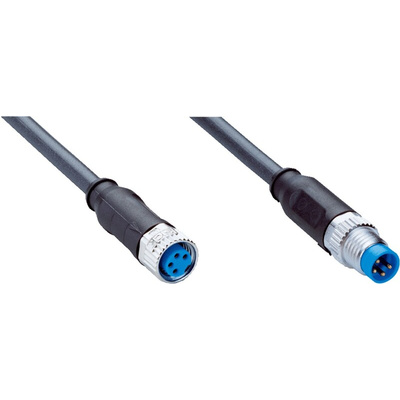 Sick Straight Female 4 way M8 to 4 way Unterminated Sensor Actuator Cable, 600mm