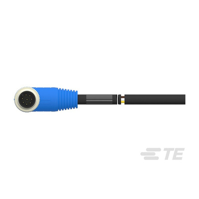 TE Connectivity Male 8 way M12 to Sensor Actuator Cable