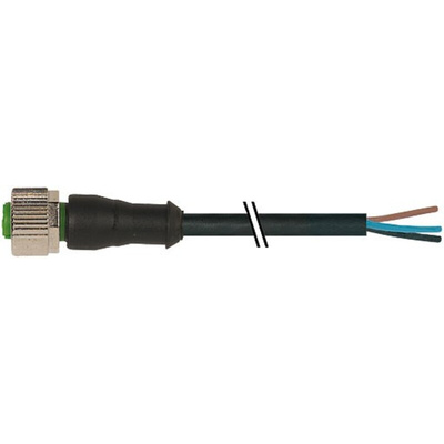 Murrelektronik Limited Straight Male 3 way M12 to Unterminated Sensor Actuator Cable, 3m