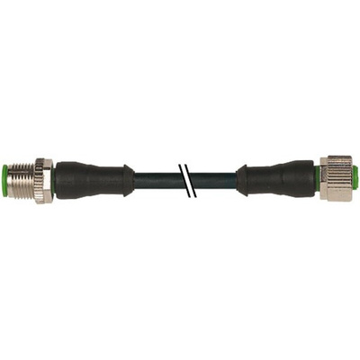 Murrelektronik Limited Straight Male 4 way M12 to Straight Female 4 way M12 Sensor Actuator Cable, 1.5m