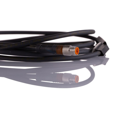 Lumberg Automation Straight Male 4 way M8 to Straight Female 4 way M8 Sensor Actuator Cable, 2m