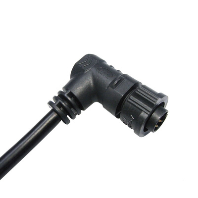 Amphenol Right Angle Male 6 way X-Lok B Size to Unterminated Sensor Actuator Cable, 1m