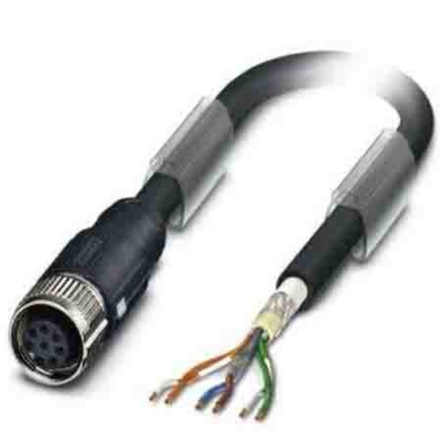 Phoenix Contact Straight Female 8 way M12 to Bus Cable, 2m