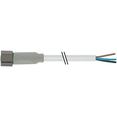 Murrelektronik Limited Straight Female 3 way M8 to Unterminated Sensor Actuator Cable, 5m
