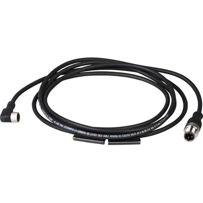 Telemecanique Sensors Straight Male 4 way M12 to Straight Female 4 way M8 Sensor Actuator Cable, 1m