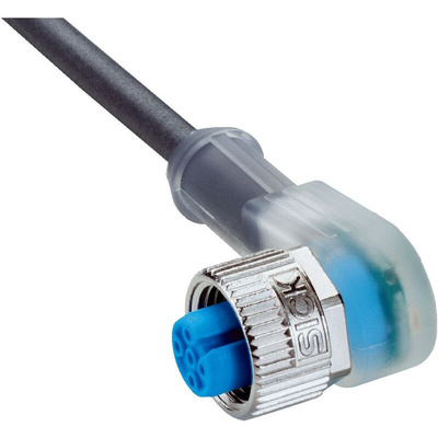 Sick Female 4 way M12 to Unterminated Sensor Actuator Cable, 10m
