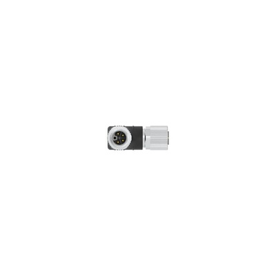 TE Connectivity Straight Male 4 way M12 to Right Angle Female 4 way M12 Sensor Actuator Cable, 2m