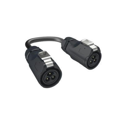 Amphenol Communications Solutions Straight Male M16 to Male M16 Sensor Actuator Cable, 1m