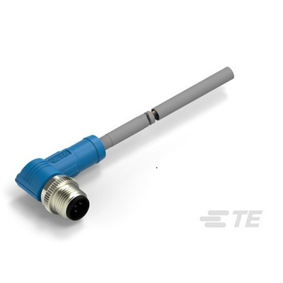 TE Connectivity Straight Female M12 to Male M12 Sensor Actuator Cable, 500mm