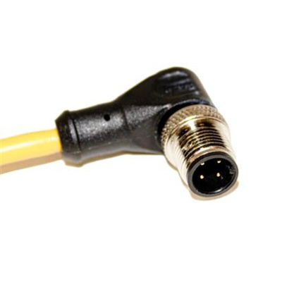 Mueller Electric Right Angle Male M12 to Unterminated Sensor Actuator Cable, 10m
